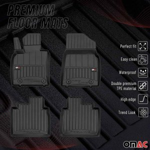 Lexus ES Floor Mat - Omac - Premium TPE - Black - 2018